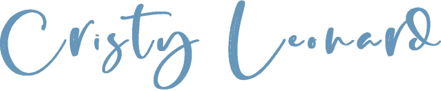 Logo Cristyleonard art - twoscript kleuren